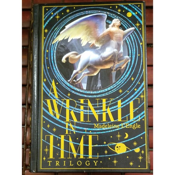 A Wrinkle In Time Trilogy by Madeleine L'Engle Barnes & Noble Leather Bound Ed. - Picture 1 of 2
